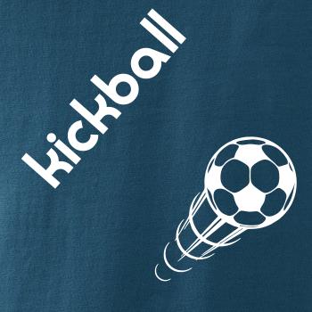 Kickball nápis šikmo