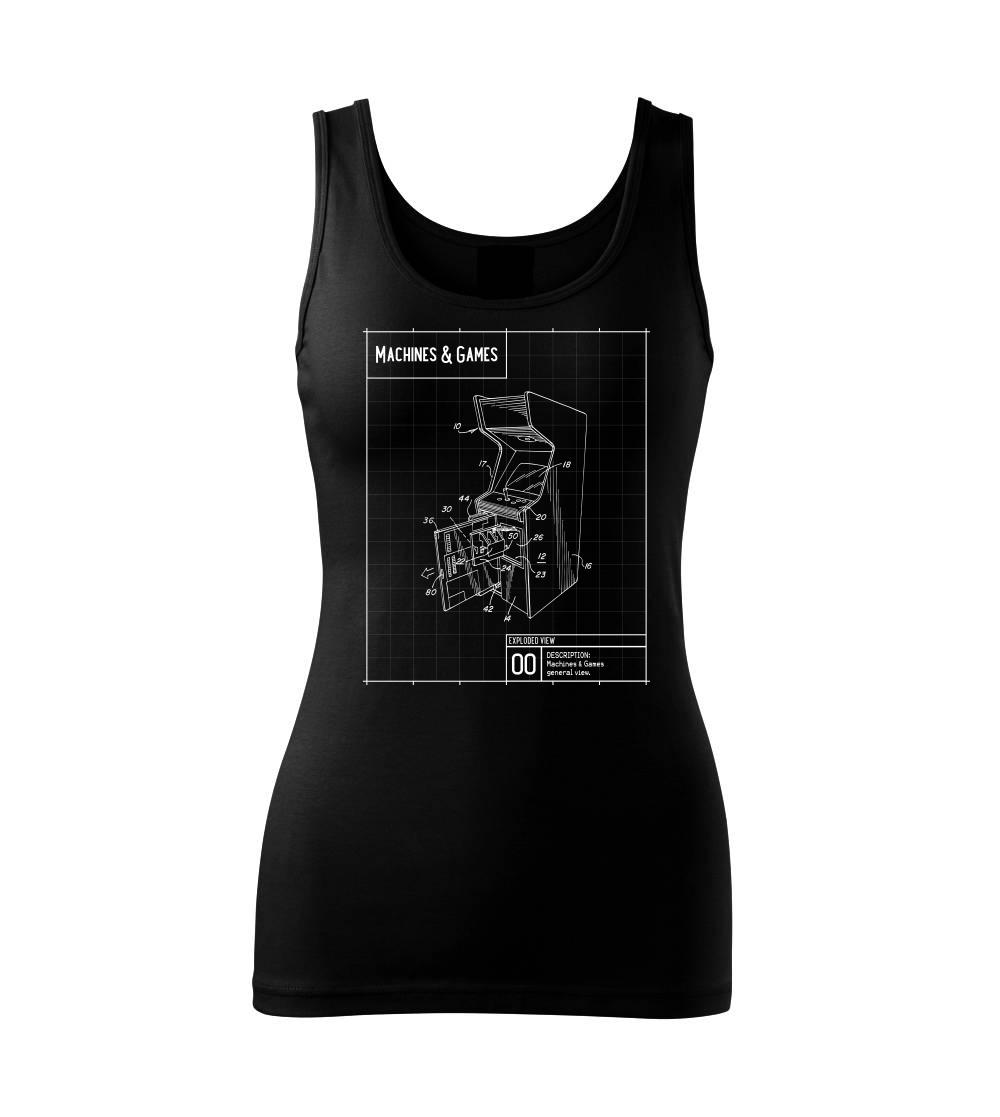 Nákres herní automat otevřený