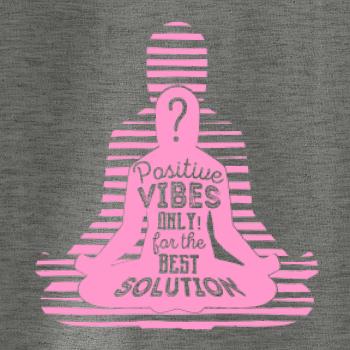 Joga - positive vibes only růžová