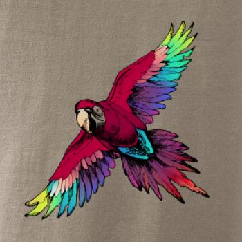 Papoušek kreslený letící