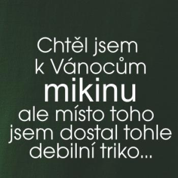 Chtěl jsem k Vánocům mikinu