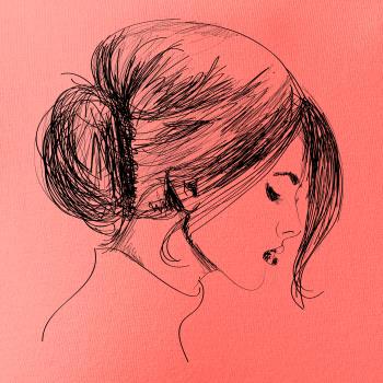 Ručně malovaná žena