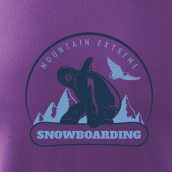 Mountain extreme snowboarding kulaté