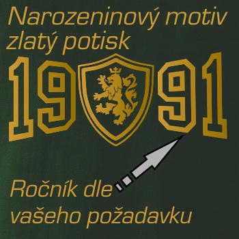 Narozeninový motiv - znak - zlatý potisk