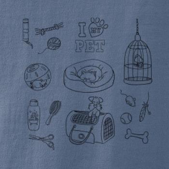 I love my pet - kreslený obrázek