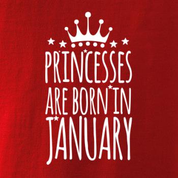 Princesses are born in January