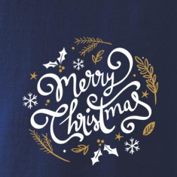 Merry christmas - nápis kulatý Merry christmas - nápis kulatý