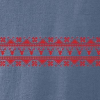 Vánoční vzor - jelen a vločka