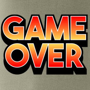 Game over - nápis barevný