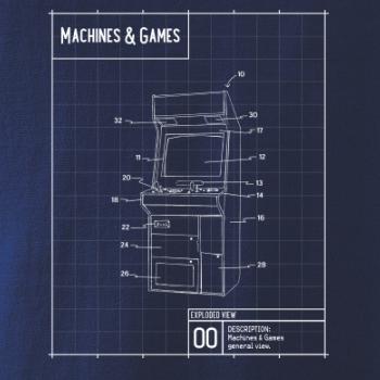 Nákres herní automat zepředu