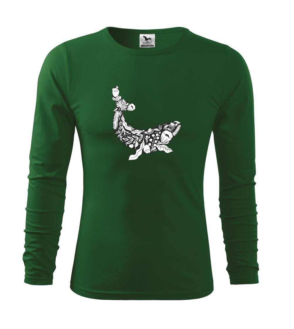 Velryba malovaná - Triko s dlouhým rukávem FIT-T long sleeve