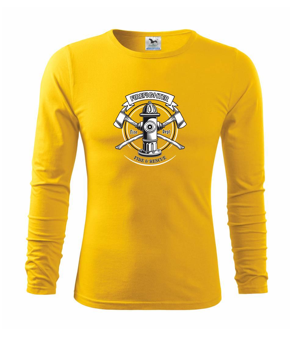 Firefighter logo Fire and rescue - Triko s dlouhým rukávem FIT-T long sleeve