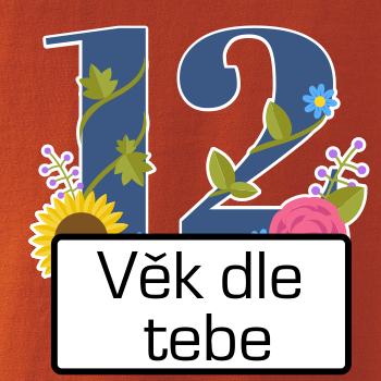 Květinové číslo kreslené - vlastní věk