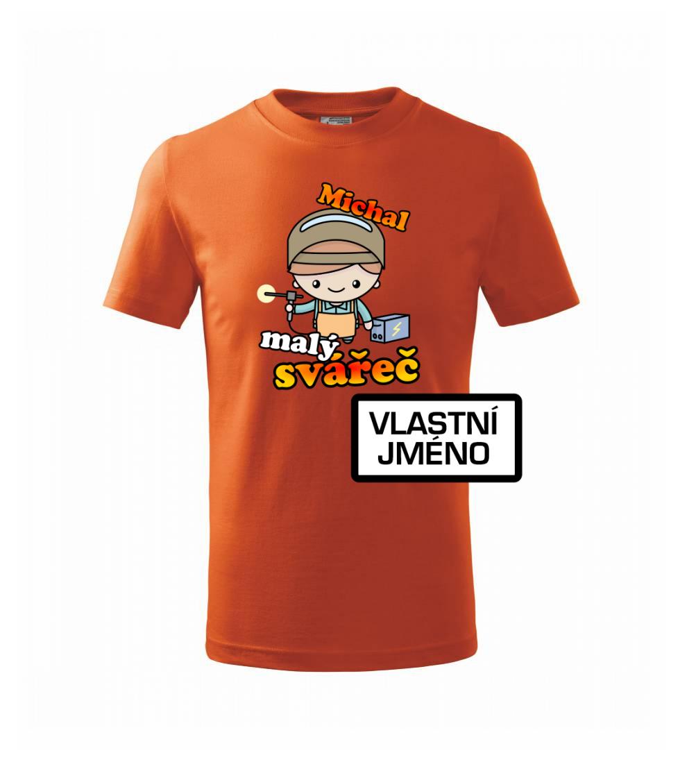 Malý svářeč - vlastní jméno - Triko dětské basic