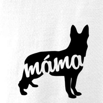 Německý ovčák máma obrys