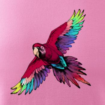 Papoušek kreslený letící