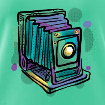 Foťák barevný starý - jedna čočka