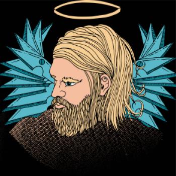 Anděl malovaný - muž (Pecka design)