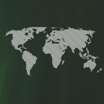 Mapa světa otisk Mapa světa otisk