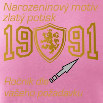 Narozeninový motiv - znak - zlatý potisk