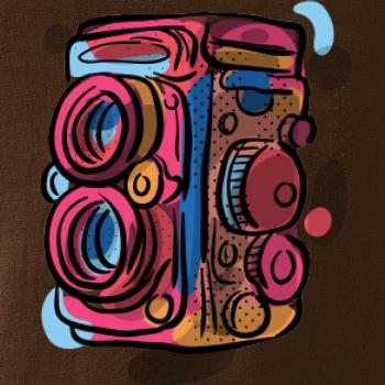 Foťák barevný - dvě čočky