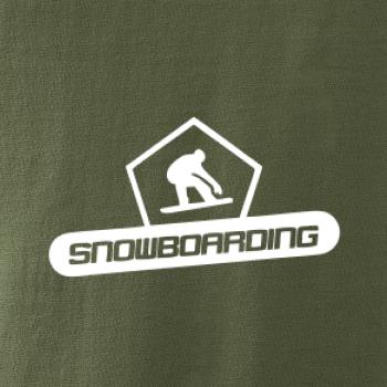 Snowboarding nápis logo