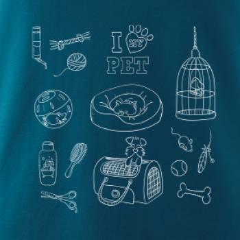 I love my pet - kreslený obrázek