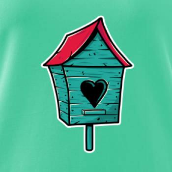 Barevná budka pro ptáky