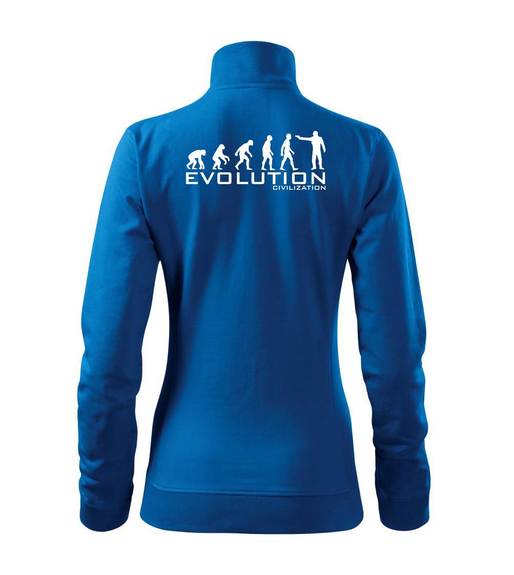 Evoluce civilizace - Mikina dámská Viva bez kapuce