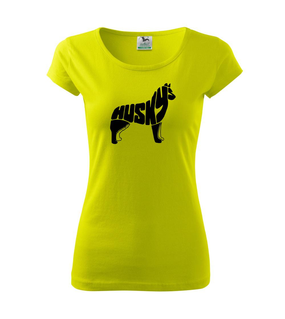 Husky - text v těle