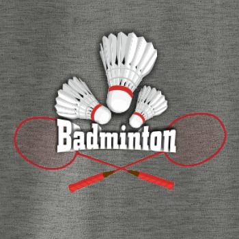 Badminton - nápis s košíky