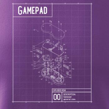 Nákres Gamepad rozebraný