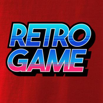 Retro game nápis barevný