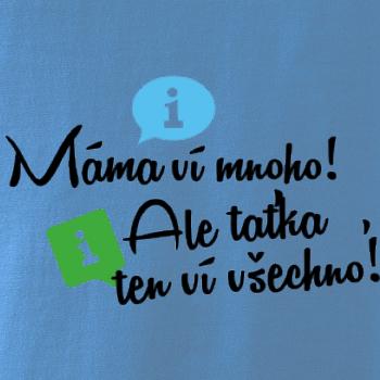 Máma ví mnoho! Ale taťka, ten ví všechno.