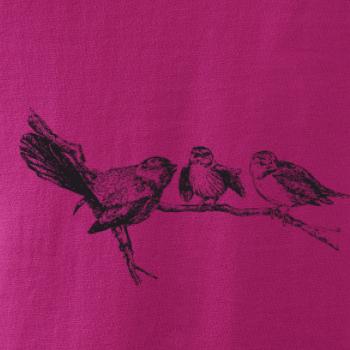 Ptáčci na větvi malovaní