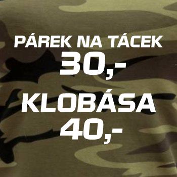 Párek na tácek a klobása