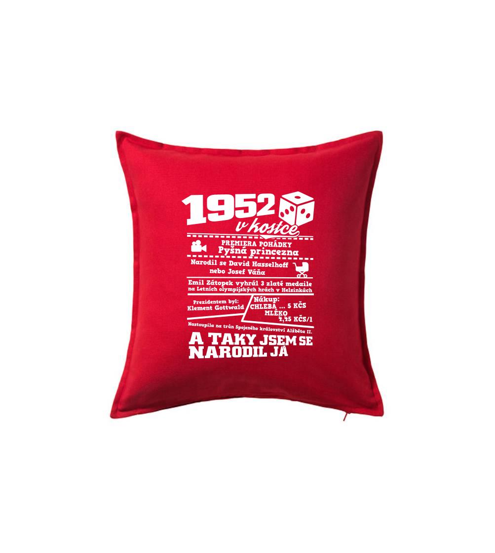 1952 v kostce - Polštář 50x50