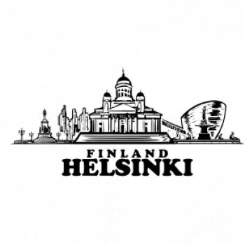 Helsinki - město s nápisem
