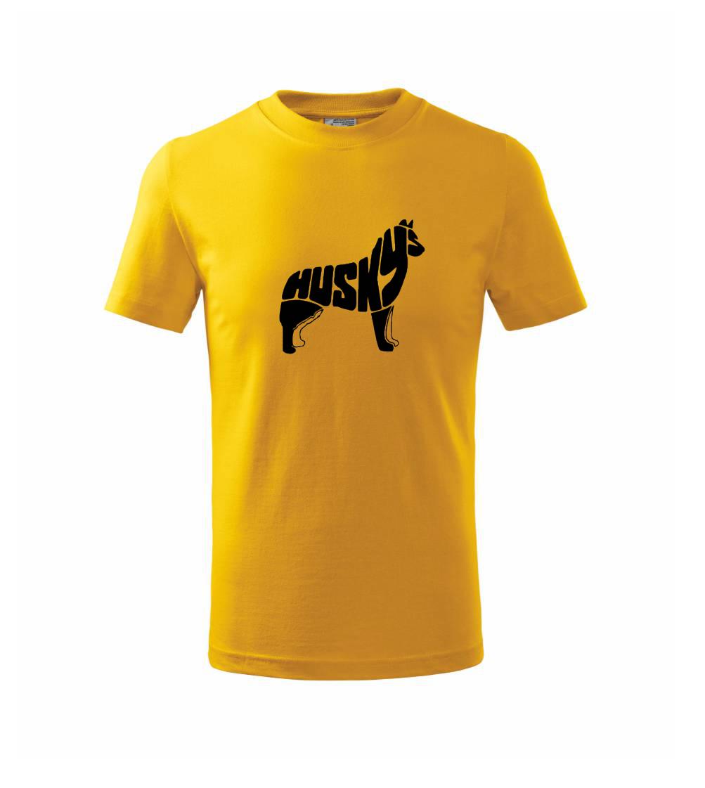 Husky - text v těle