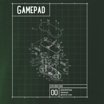 Nákres Gamepad rozebraný