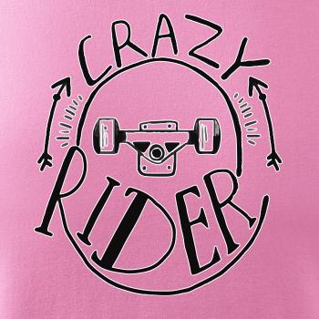 Crazy skateboard rider