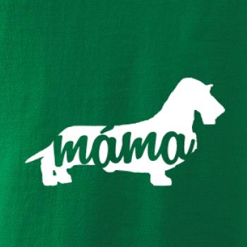 Jezevčík dlouhosrstý máma obrys