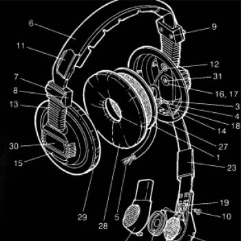 Nákres sluchátko pro pilota