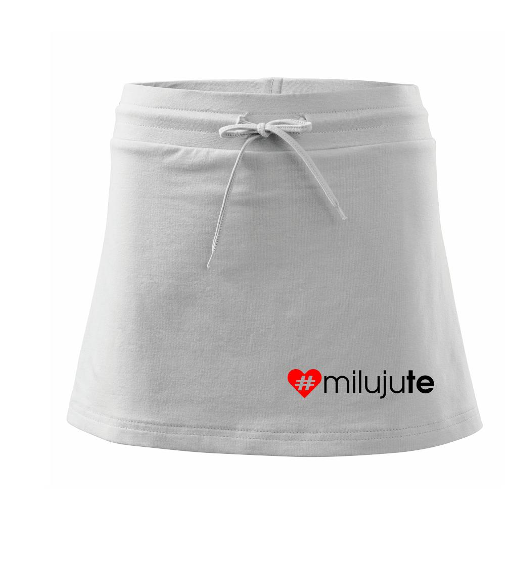 Miluju tě - Sportovní sukně - two in one