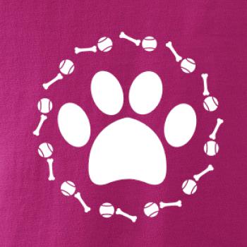 Tlapka míč kost pes