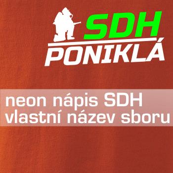 SDH hasič klečící - Váš název - FLUO
