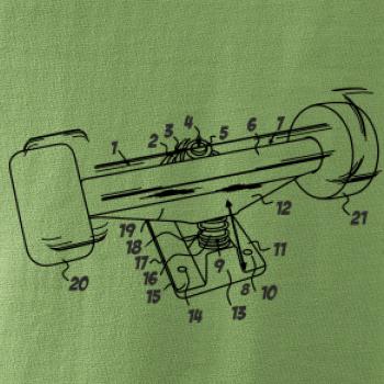 Skateboard nákres kolečka