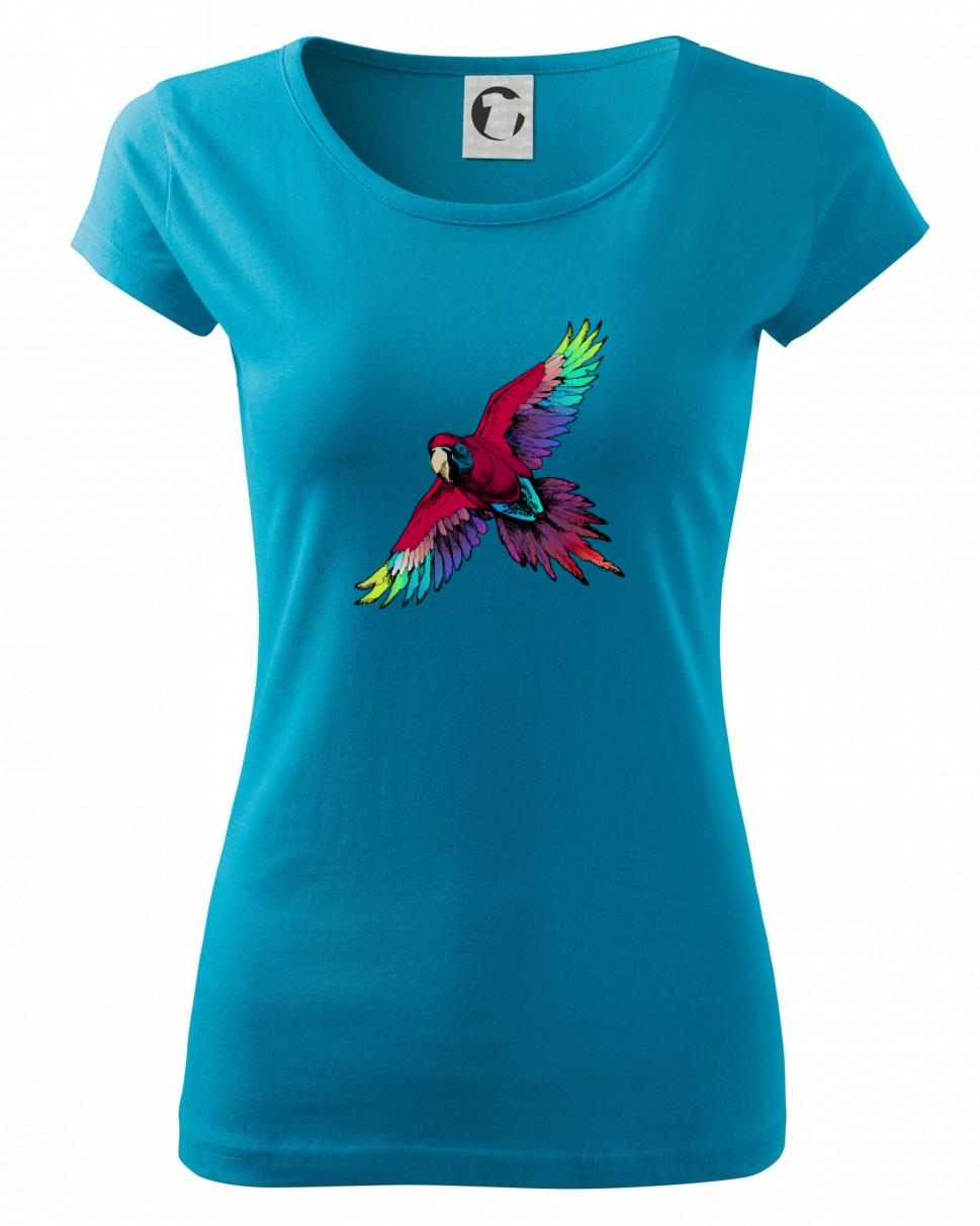 Papoušek kreslený letící