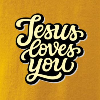 Jesus loves you - psací písmo