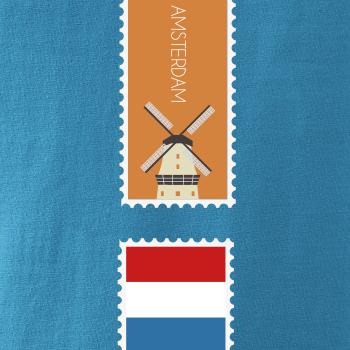 Amsterdam známka barevná